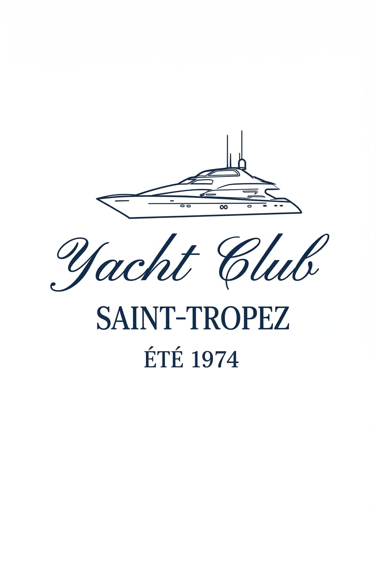 Yacht Club Tee – Saint-Tropez 1974 Edition