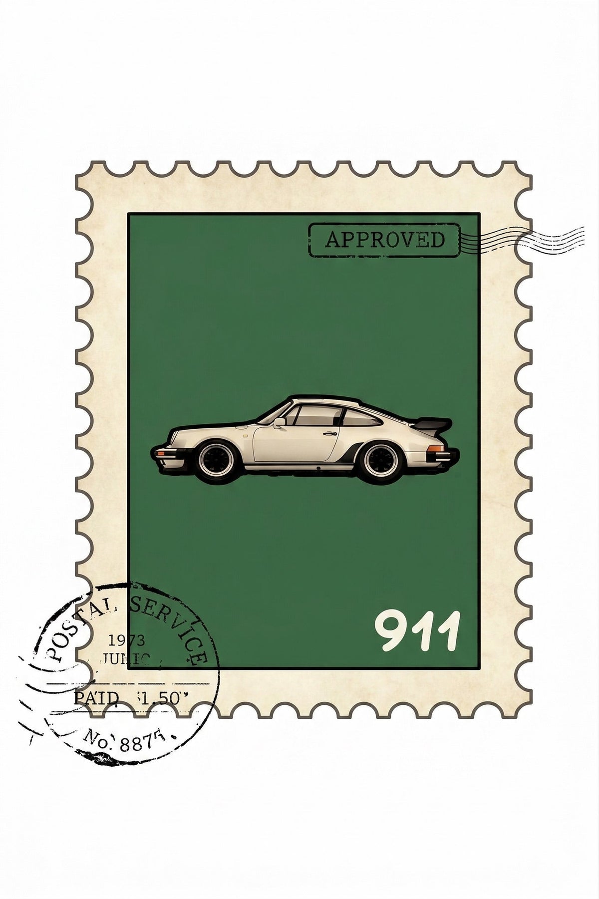 Vintage 911 Stamp Tee