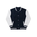 Navy & White Varsity Jacket