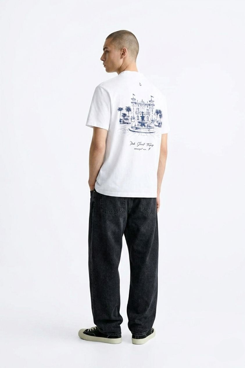 Saint Tropez Estate Tee – Riviera Sketch Edition