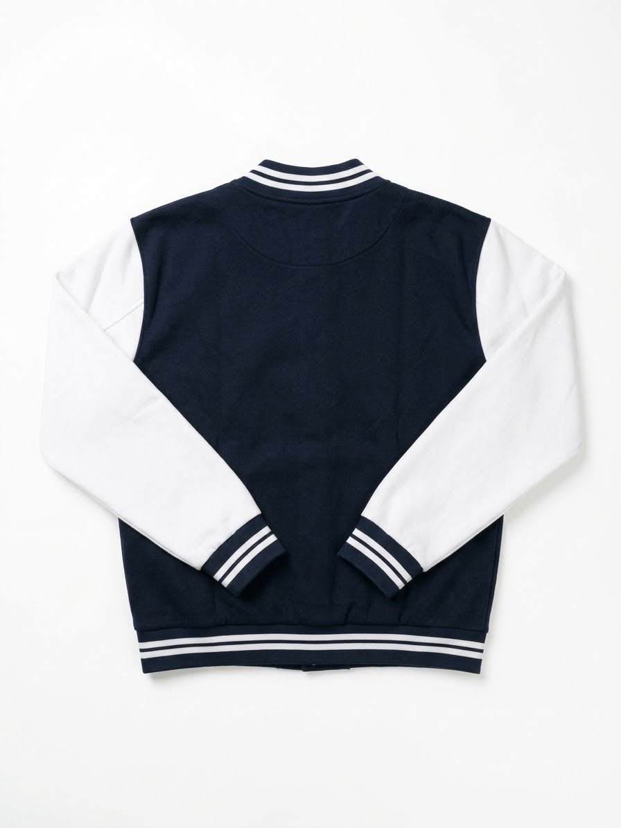Navy & White Varsity Jacket